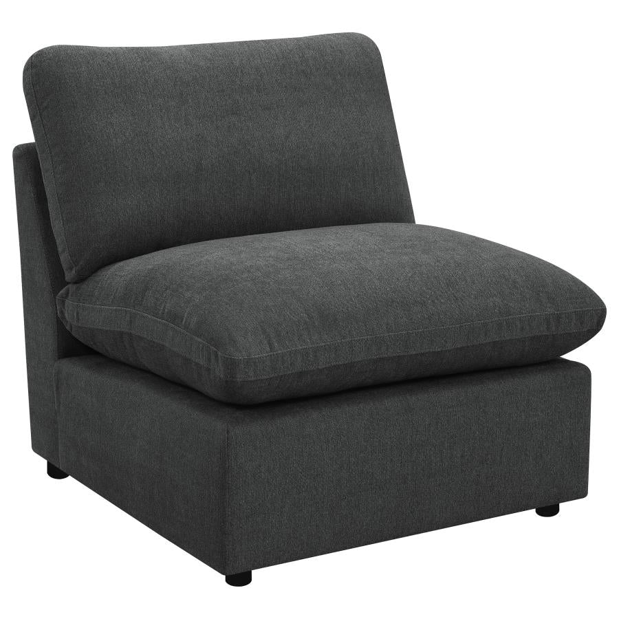 Collins Modular Armless Chair Dark Grey - 609530AC