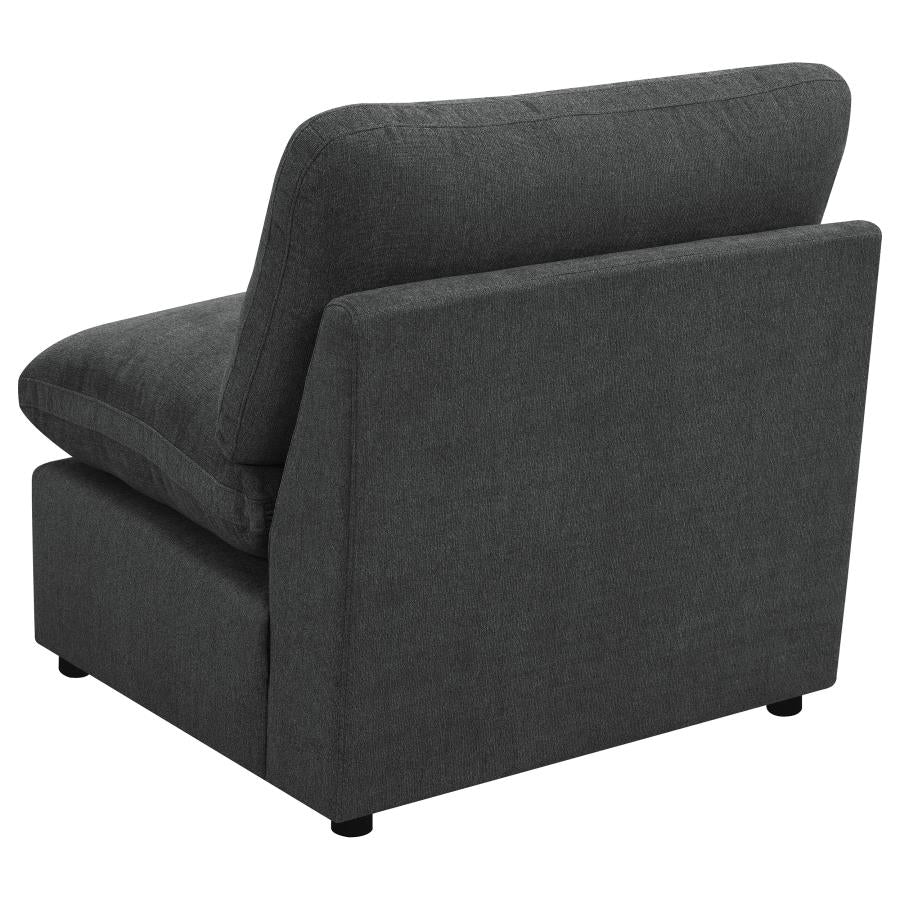 Collins Modular Armless Chair Dark Grey - 609530AC