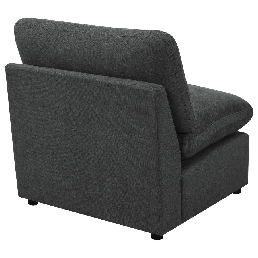 Collins Modular Armless Chair Dark Grey - 609530AC