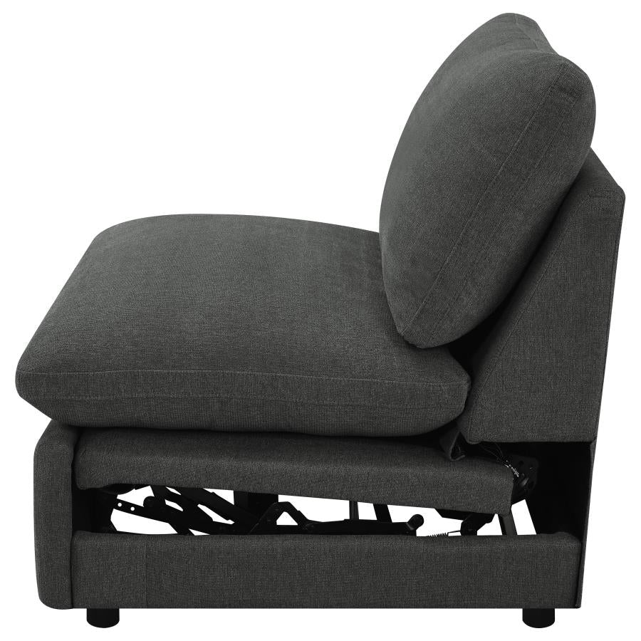 Collins Modular Power Armless Recliner Dark Grey - 609530ARP
