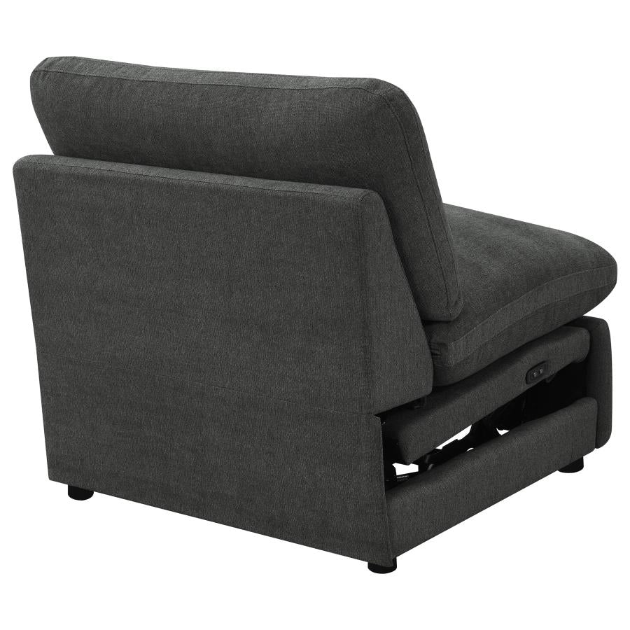 Collins Modular Power Armless Recliner Dark Grey - 609530ARP