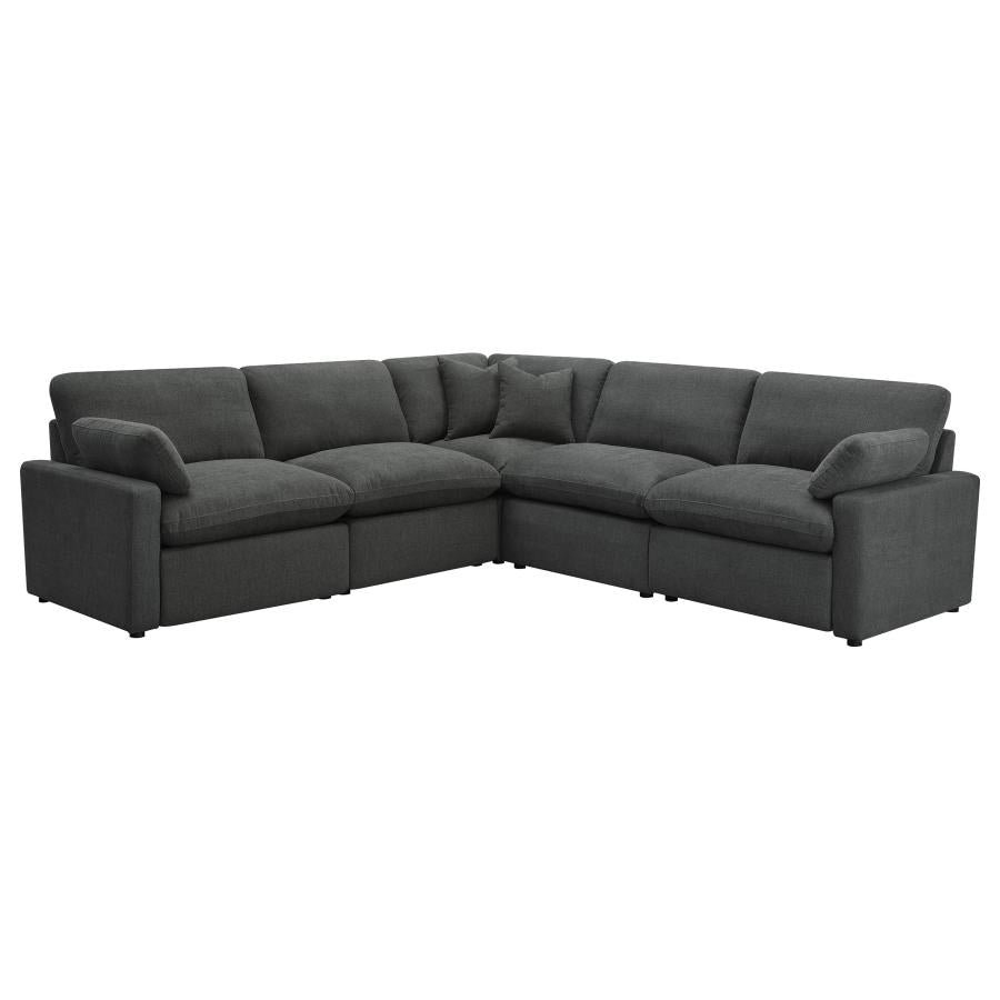 Collins 5-piece Modular Power Reclining Sectional Dark Grey - 609530P