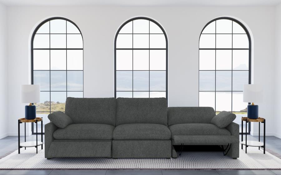 Collins Modular Power Sofa Dark Grey - 609531P