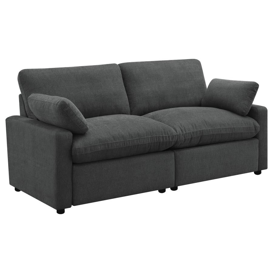 Collins Modular Power Loveseat Dark Grey - 609532P