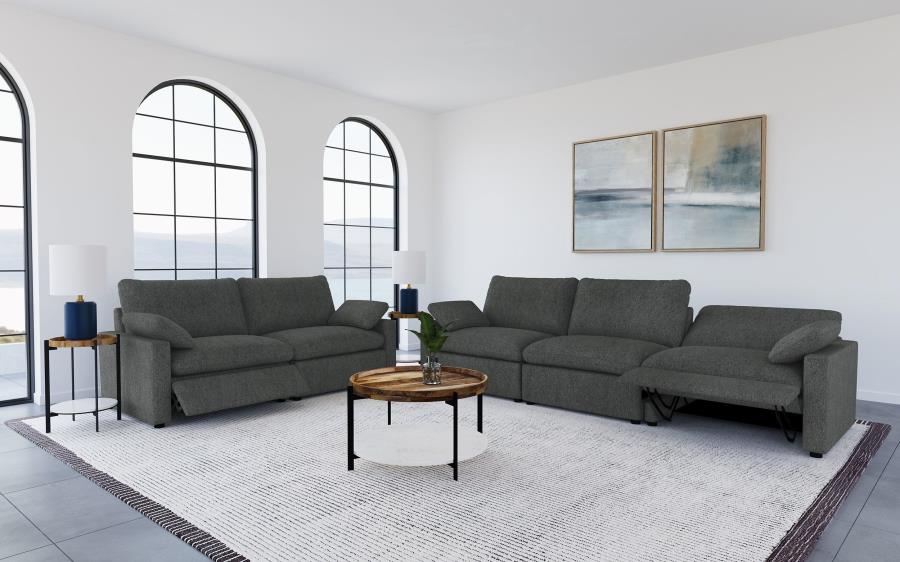Collins Modular Power Loveseat Dark Grey - 609532P