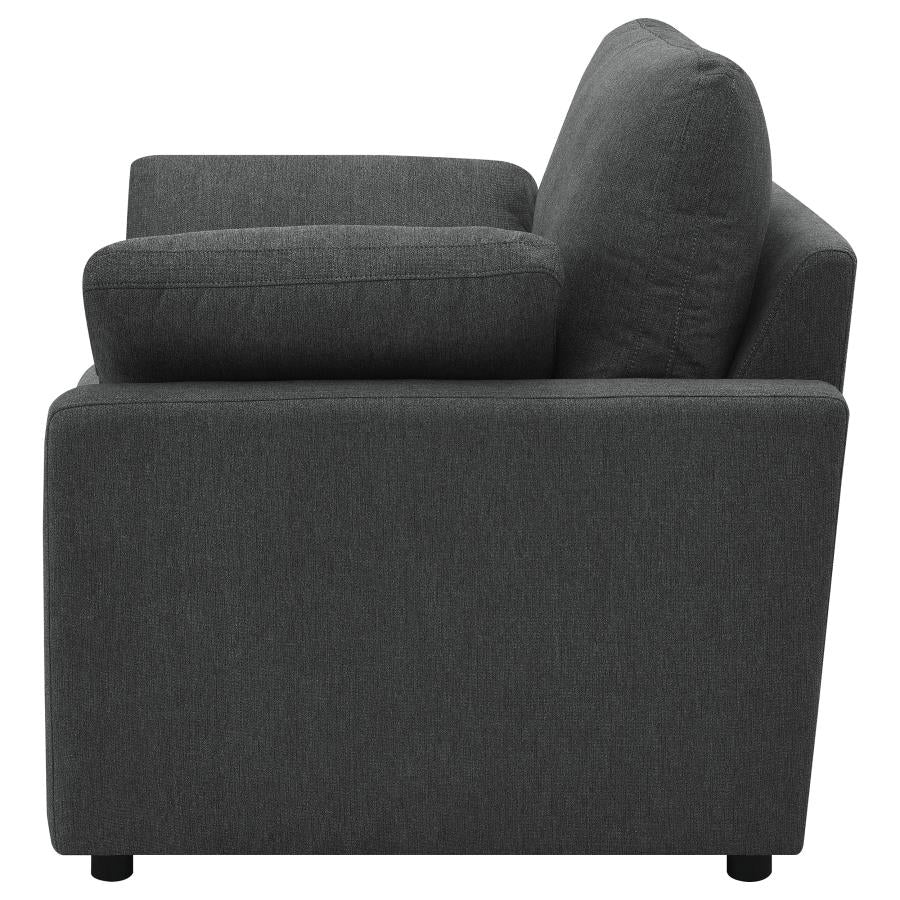 Collins Upholstered Power Recliner Chair Dark Grey - 609533P