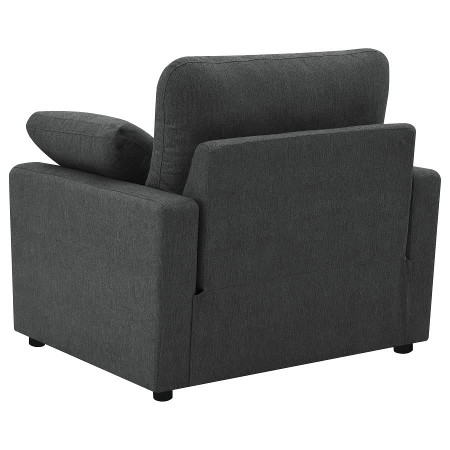 Collins Upholstered Power Recliner Chair Dark Grey - 609533P