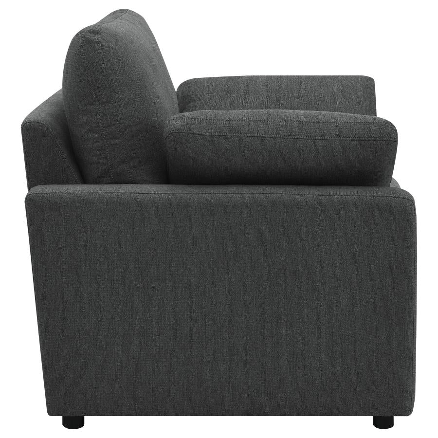 Collins Upholstered Power Recliner Chair Dark Grey - 609533P