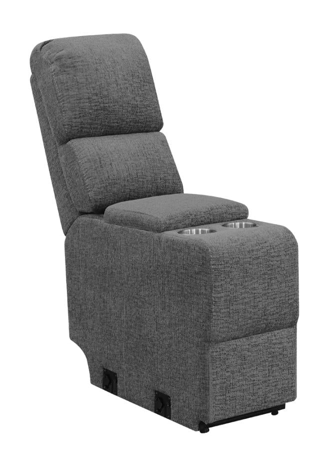 Bahrain Upholstered Console Charcoal - 609540CON