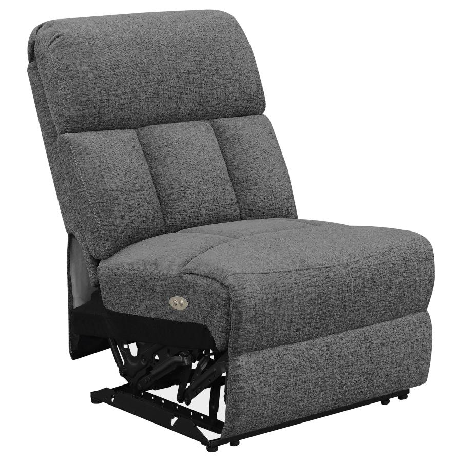 Bahrain 5-piece Power Home Theater Seating Charcoal - 609541PT