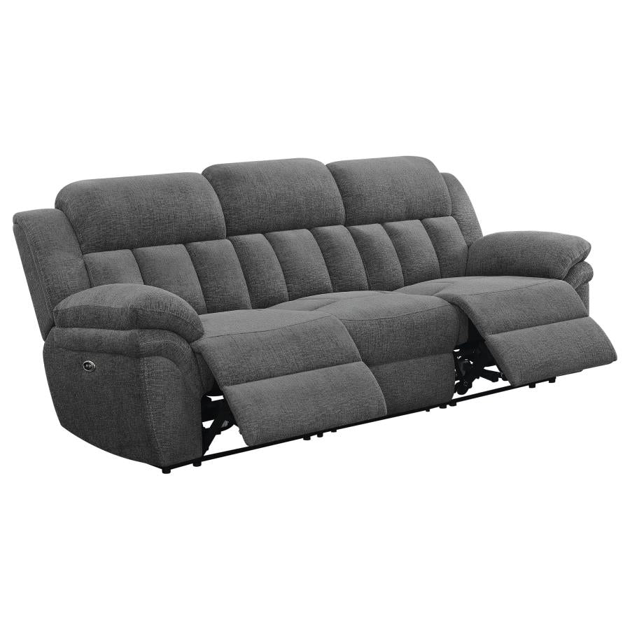 Bahrain Upholstered Power Sofa Charcoal - 609541P