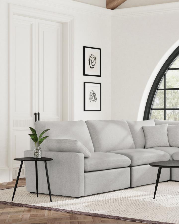Collins Modular Armless Chair Grey - 609560AC