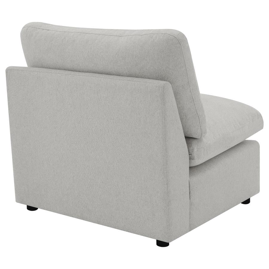 Collins Modular Armless Chair Grey - 609560AC
