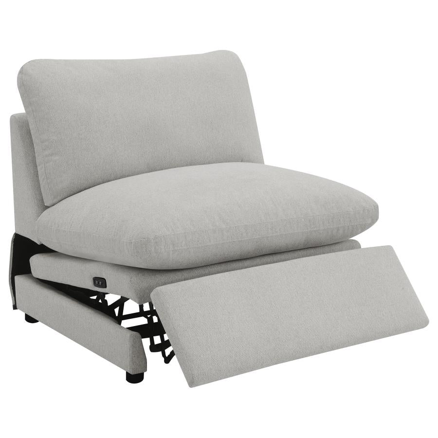 Collins Modular Power Armless Recliner Grey - 609560ARP