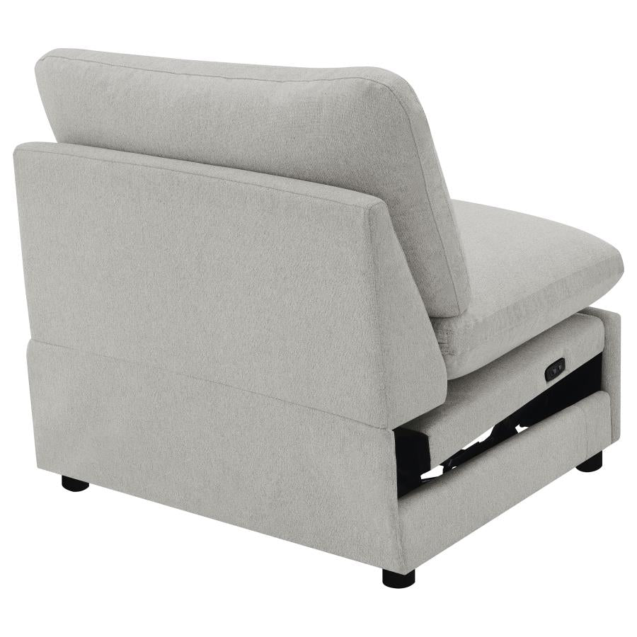 Collins Modular Power Armless Recliner Grey - 609560ARP