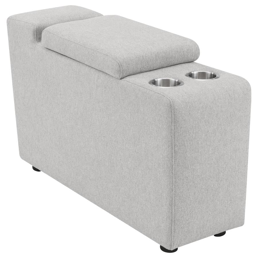 Collins Upholstered Modular Storage Console Grey - 609560CON