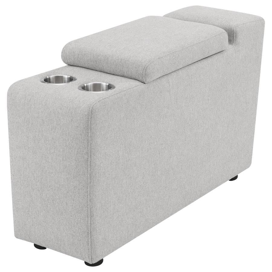 Collins Upholstered Modular Storage Console Grey - 609560CON