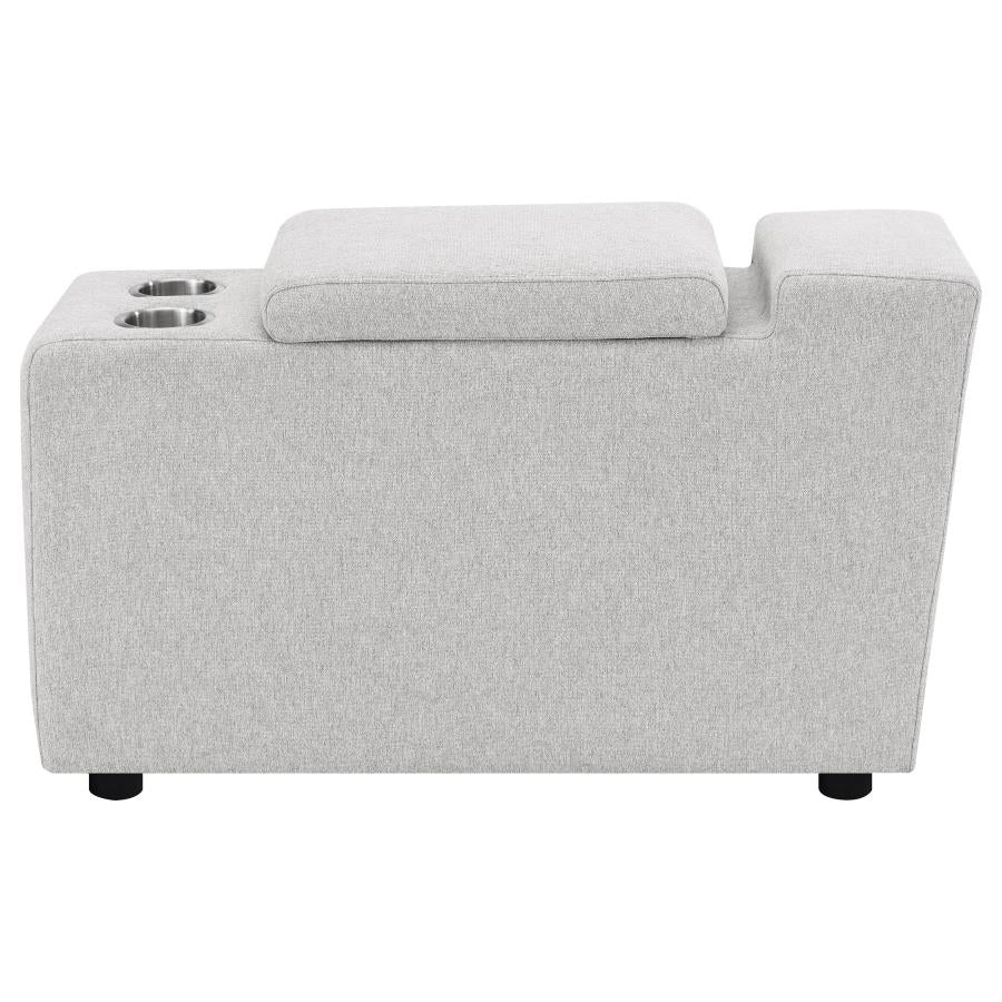 Collins Upholstered Modular Storage Console Grey - 609560CON