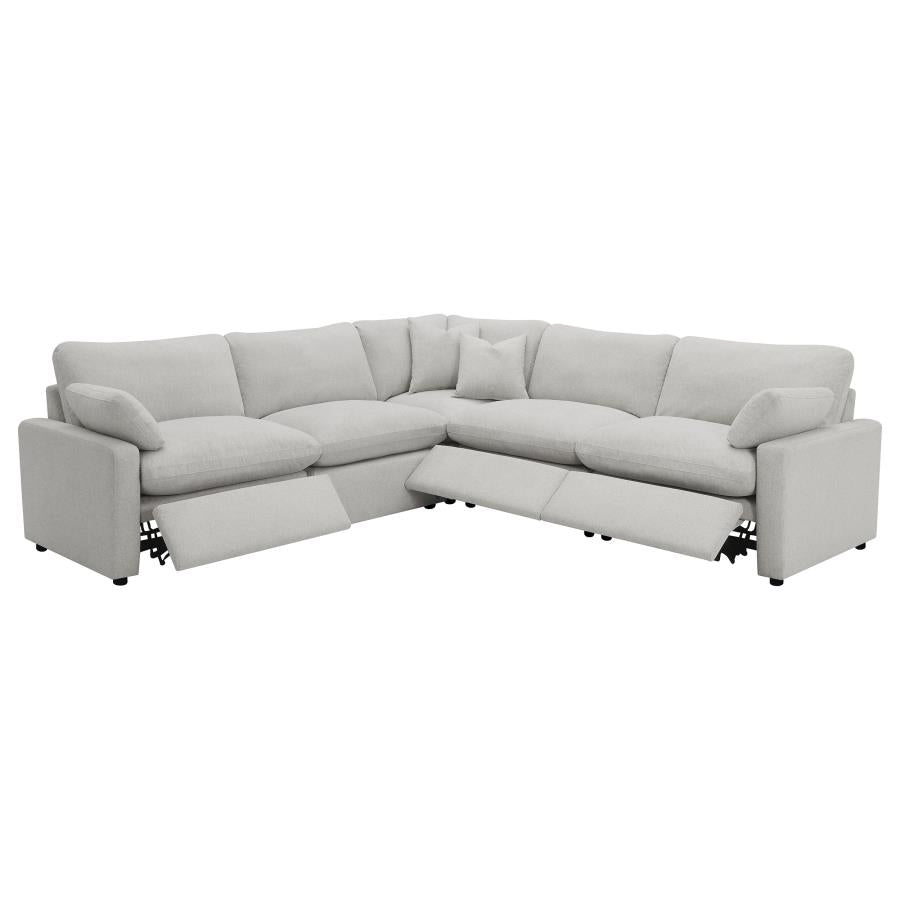 Collins 5-piece Modular Power Reclining Sectional Grey - 609560P