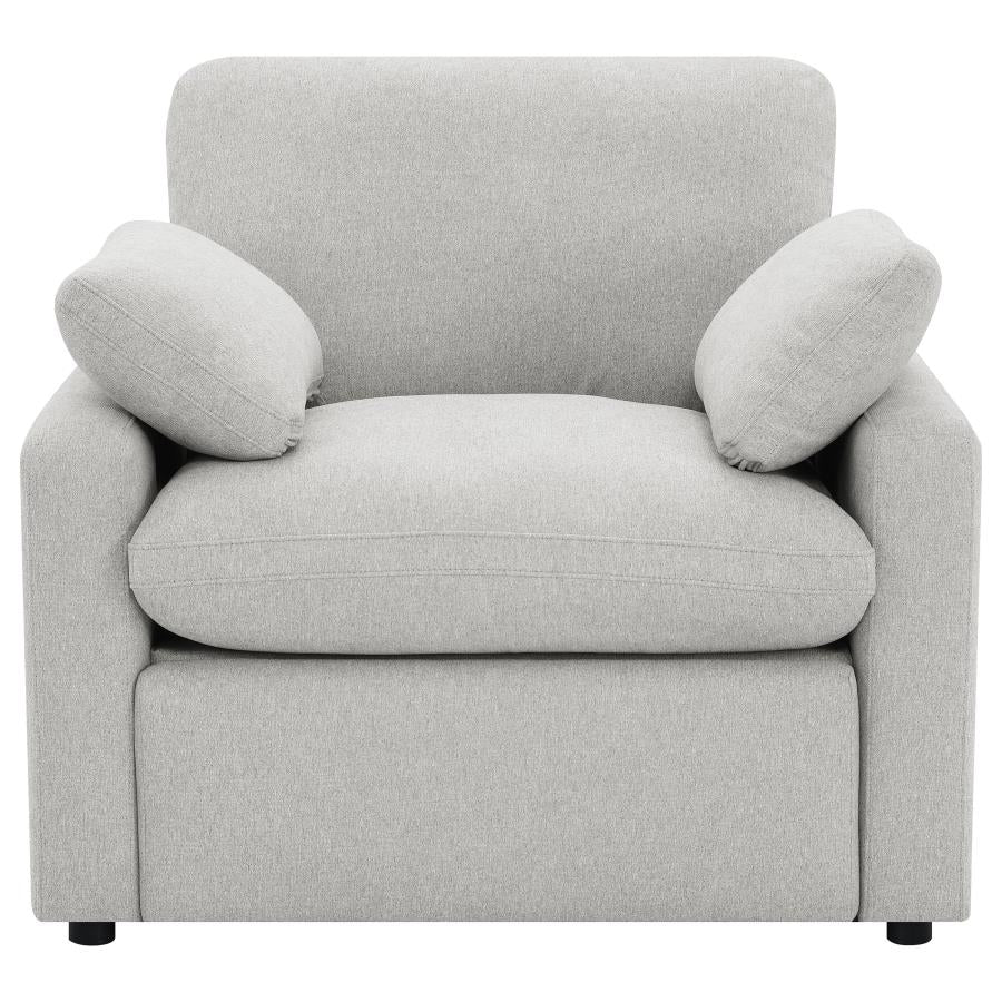 Collins Upholstered Power Recliner Chair Grey - 609563P