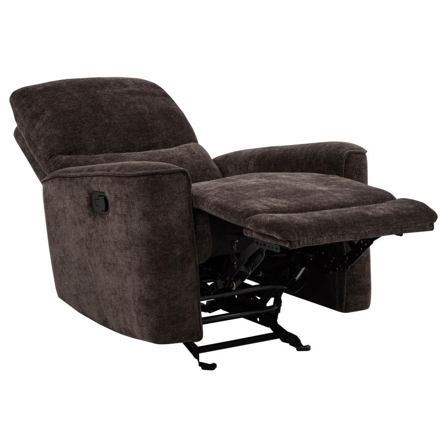 Navarro 3-piece Upholstered Reclining Sofa Set Dark Brown - 609571-S3