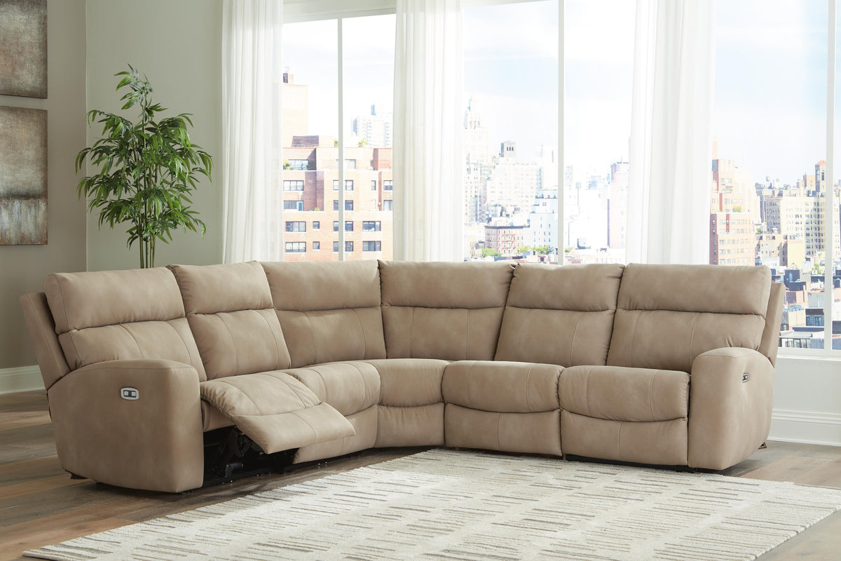 Next-Gen Durapella 5-Piece Power Reclining Sectional - 61004S6