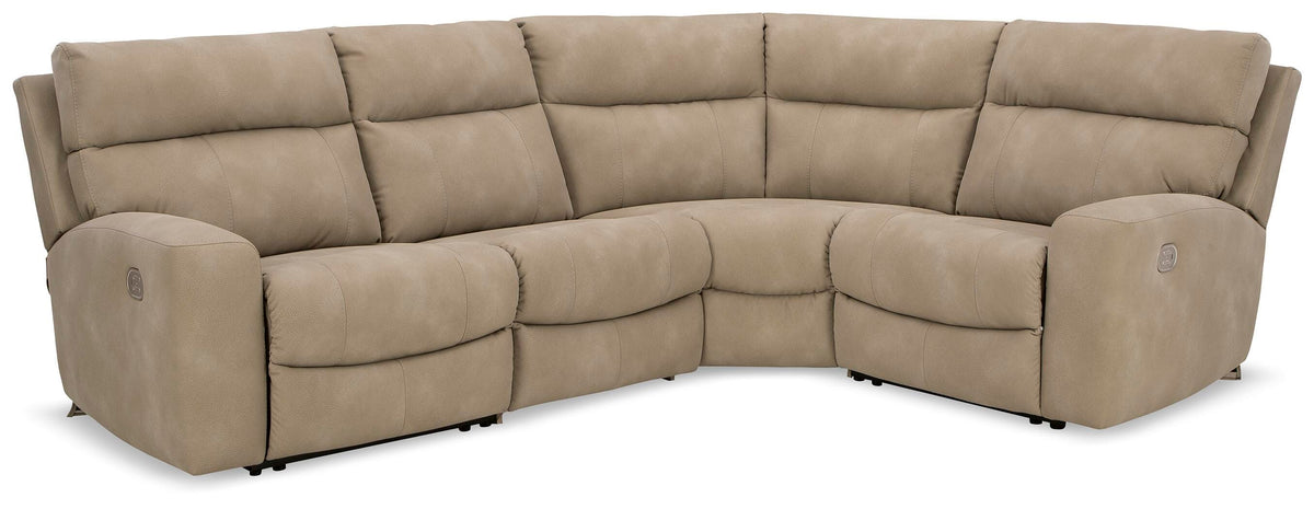 Next-Gen Durapella 4-Piece Power Reclining Sectional - 61004S4