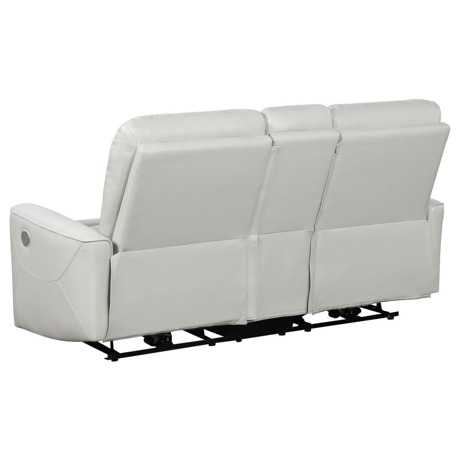 Greenfield Upholstered Power Reclining Loveseat Dove Grey - 610262P