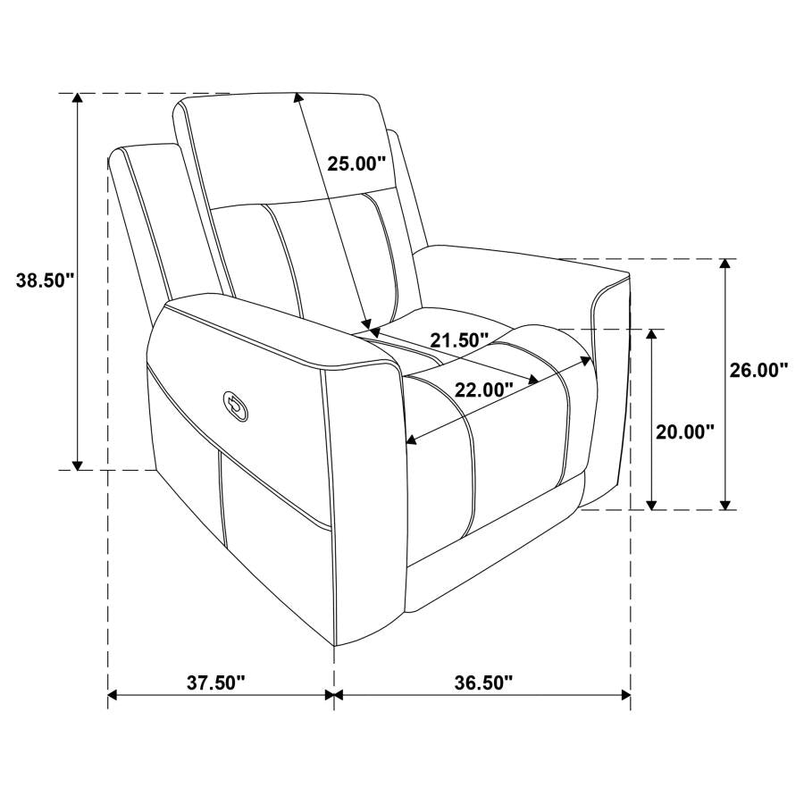 Brentwood 3-piece Upholstered Reclining Sofa Set Taupe - 610281-S3