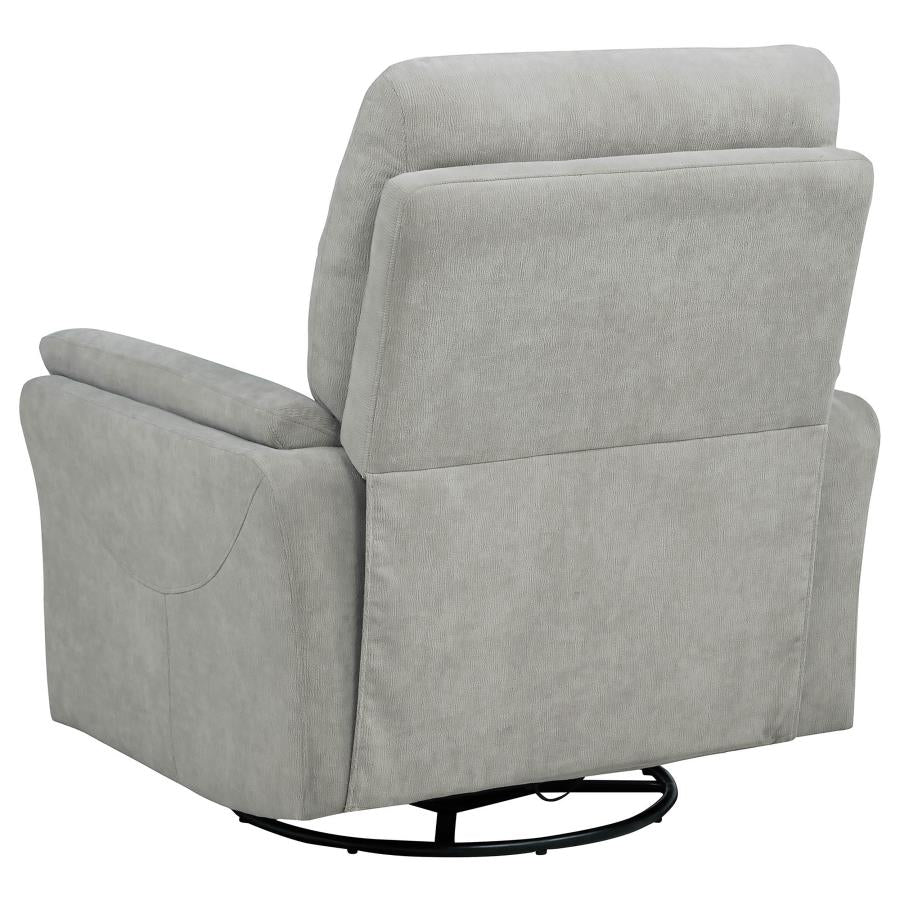 Adler Upholstered Power Swivel Glider Recliner Ivory - 610423P
