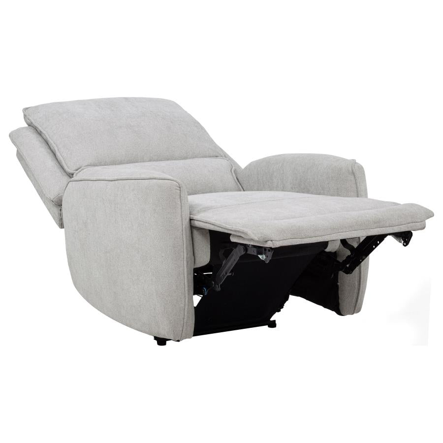 Sylmar 3-piece Chenille Power Reclining Sofa Set Dove Grey - 610521P-S3