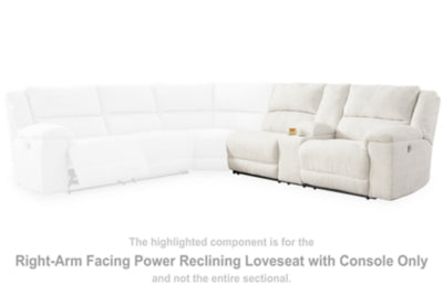Keensburg Right-Arm Facing Power Reclining Loveseat with Console - 6180790