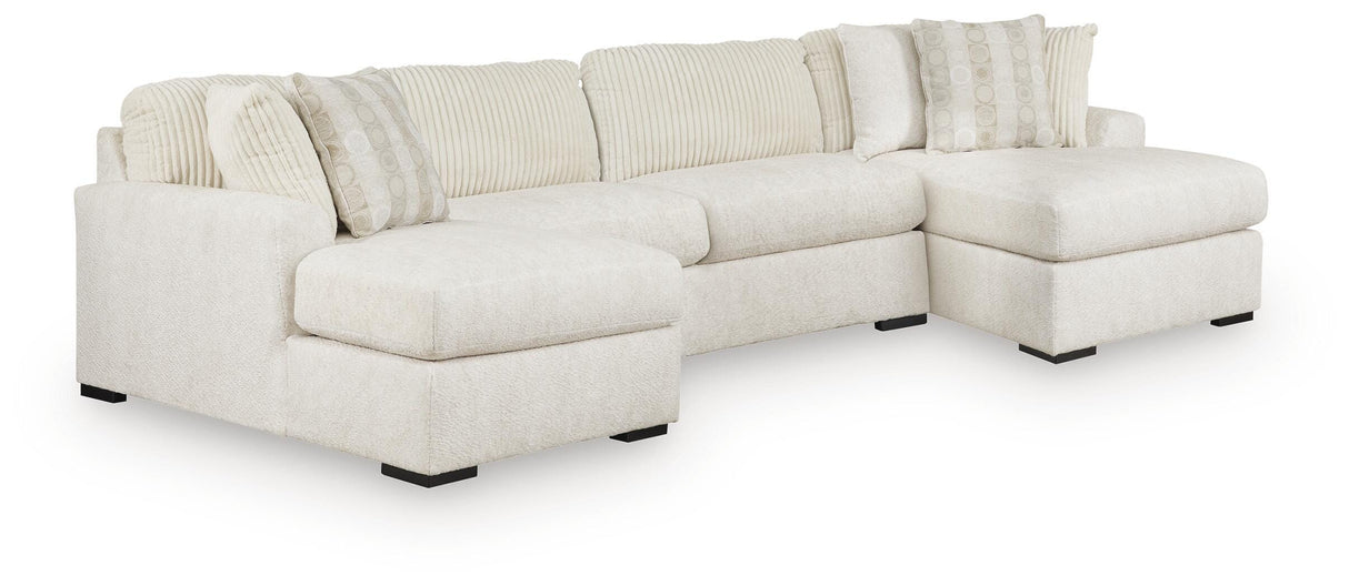 Chessington 3-Piece Sectional with Double Chaise - 61904S6