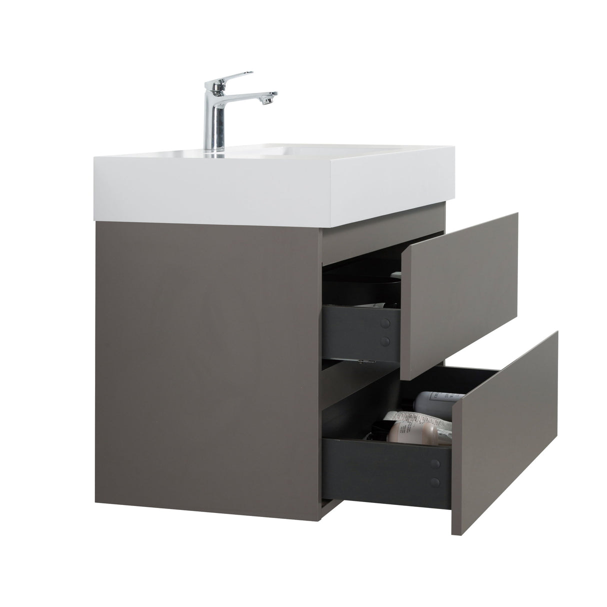 Alice - Bathroom Vanity With Sink, Wall Mounted, Floating