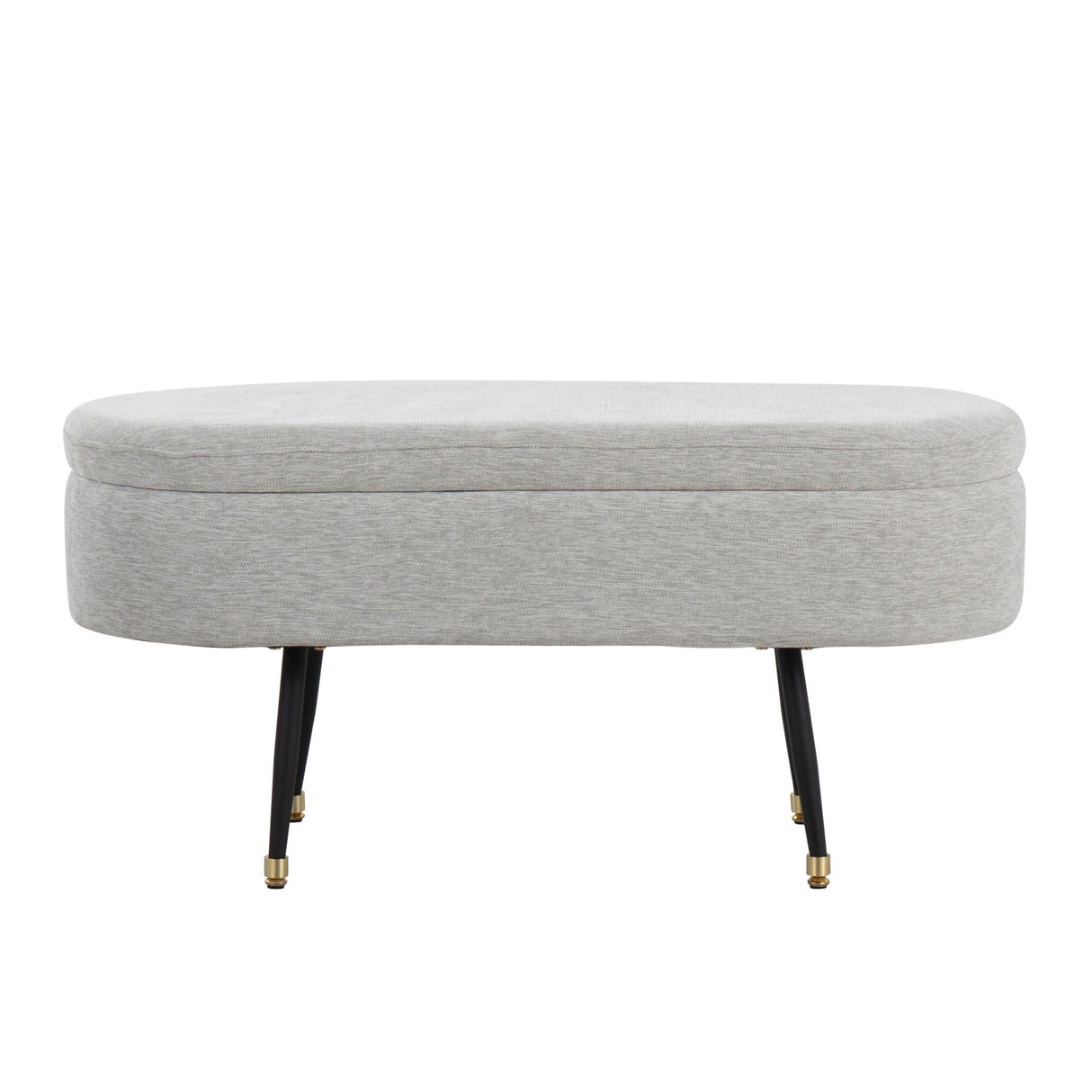 Harvey - Contemporary Storage Bench - Gray