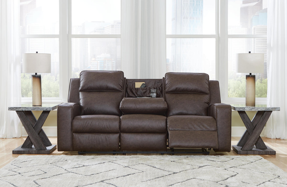 Lavenhorne Reclining Sofa with Drop Down Table - 6330689