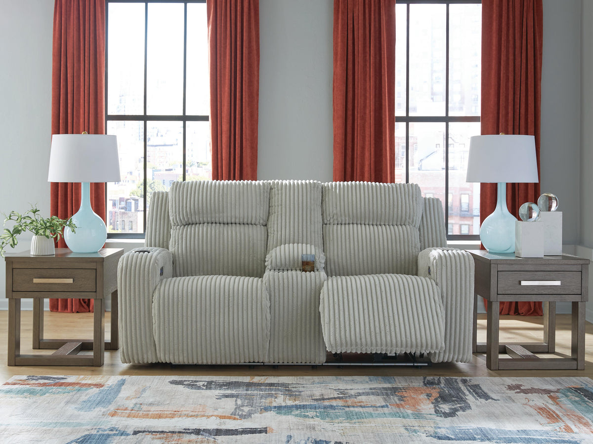 Carvara Power Reclining Loveseat with Console - PC6420318