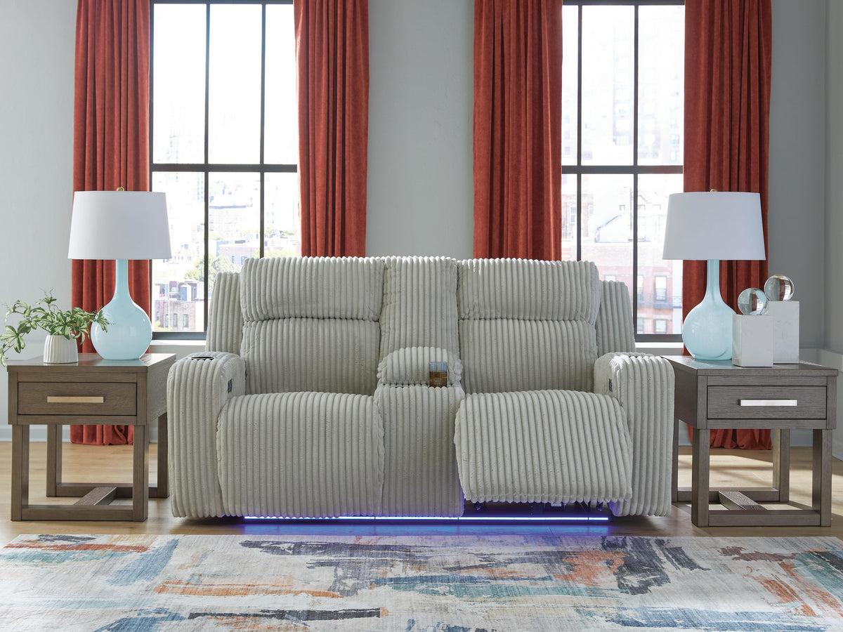 Carvara Power Reclining Loveseat with Console - PC6420318
