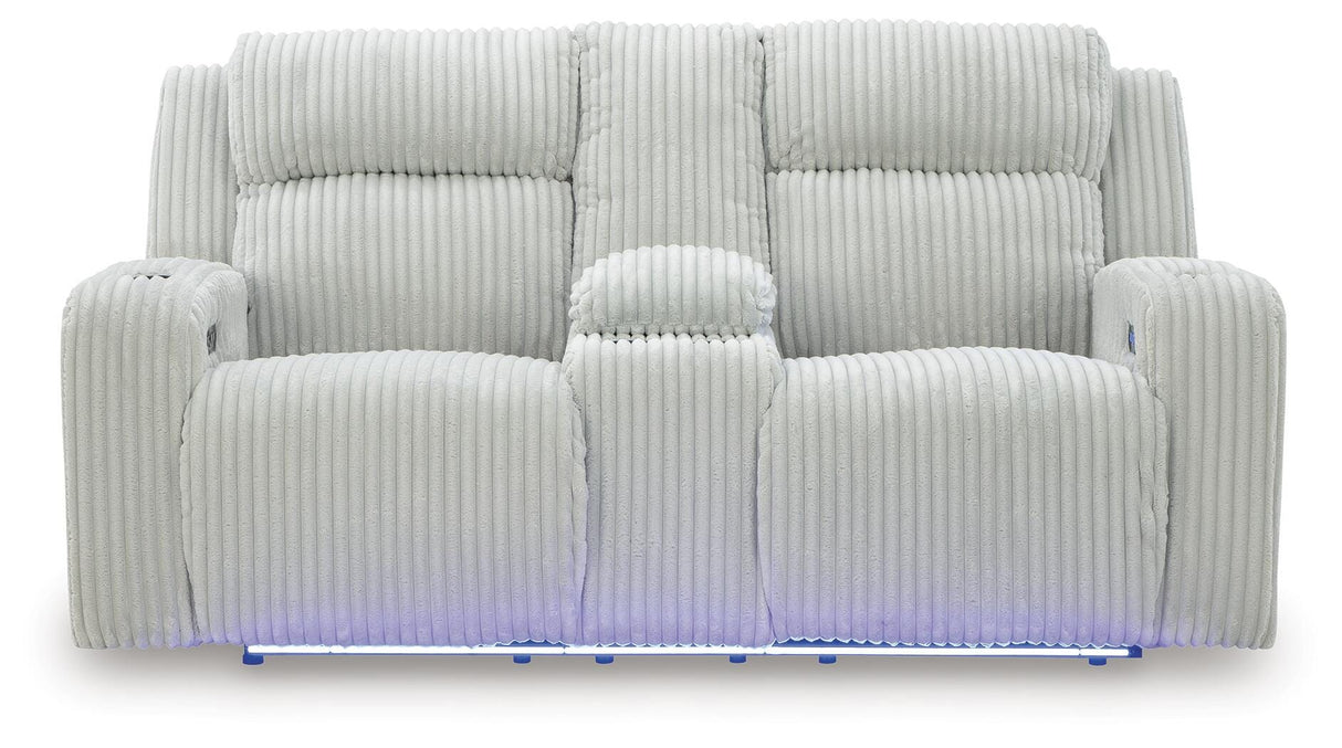 Carvara Power Reclining Sofa and Loveseat - PC64203U2