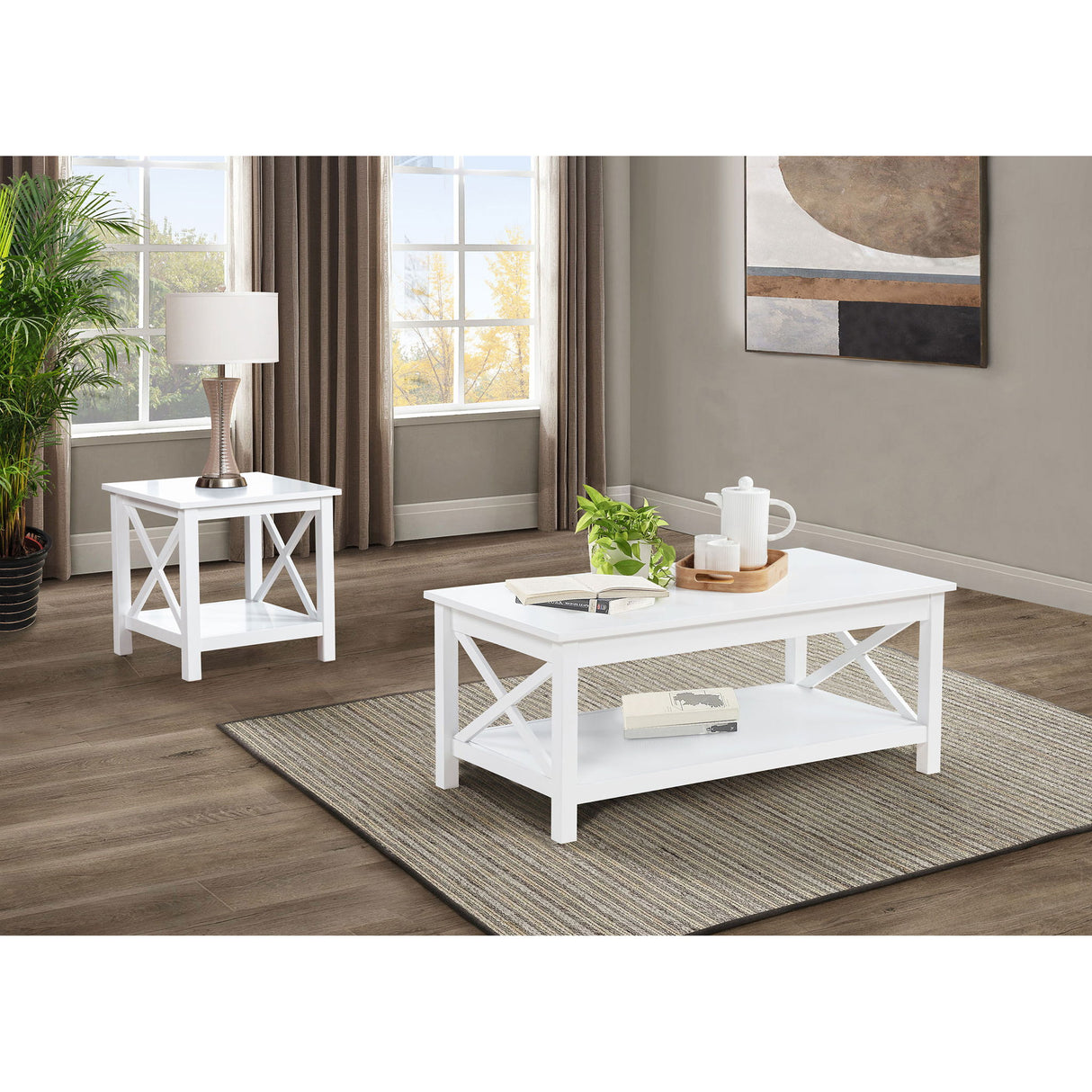 Slater - Table Set With X-Frame Design