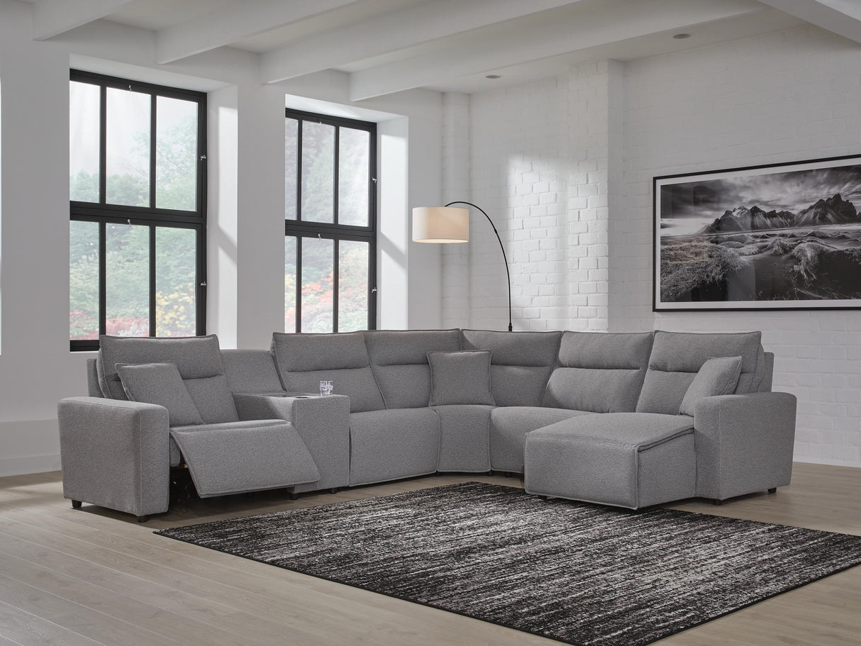 Modmax II 6-Piece Power Reclining Sectional with Chaise and Console - 65906S6