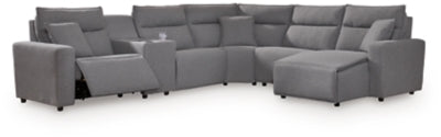 Modmax II 6-Piece Power Reclining Sectional with Chaise and Console - 65906S6