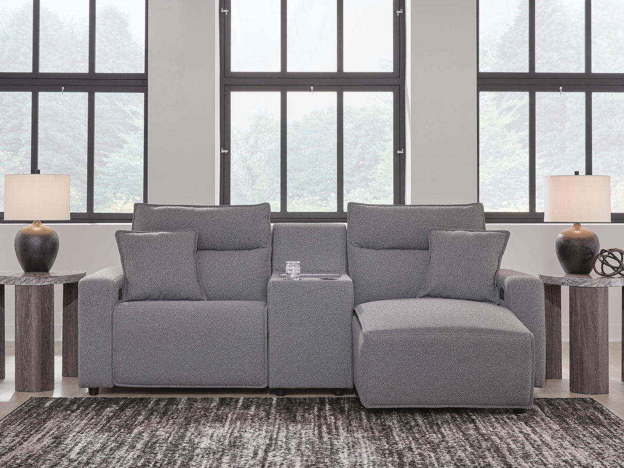 Modmax II 3-Piece Power Reclining Sectional with Chaise and Console - 65906S4