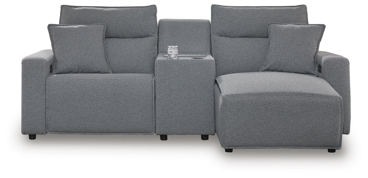 Modmax II 3-Piece Power Reclining Sectional with Chaise and Console - 65906S4