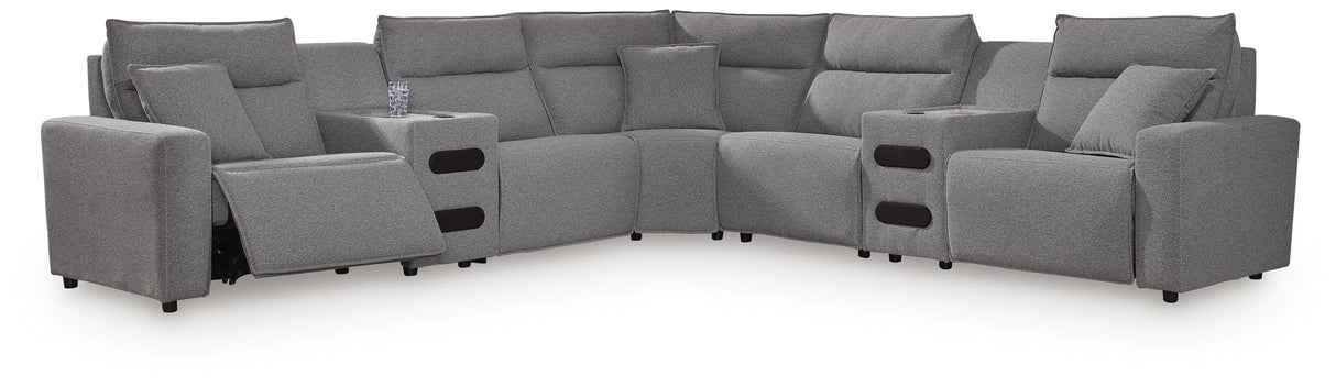 Modmax II 7-Piece Power Reclining Sectional with Audio Consoles - 65906S9