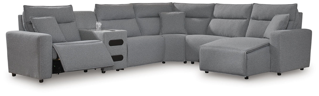 Modmax II 6-Piece Reclining Sectional with Chaise and Audio Console - 65906S28