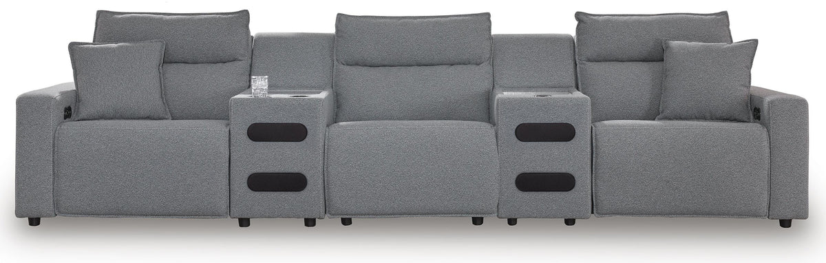 Modmax II 5-Piece Power Reclining Sectional with Audio Consoles - 65906S13