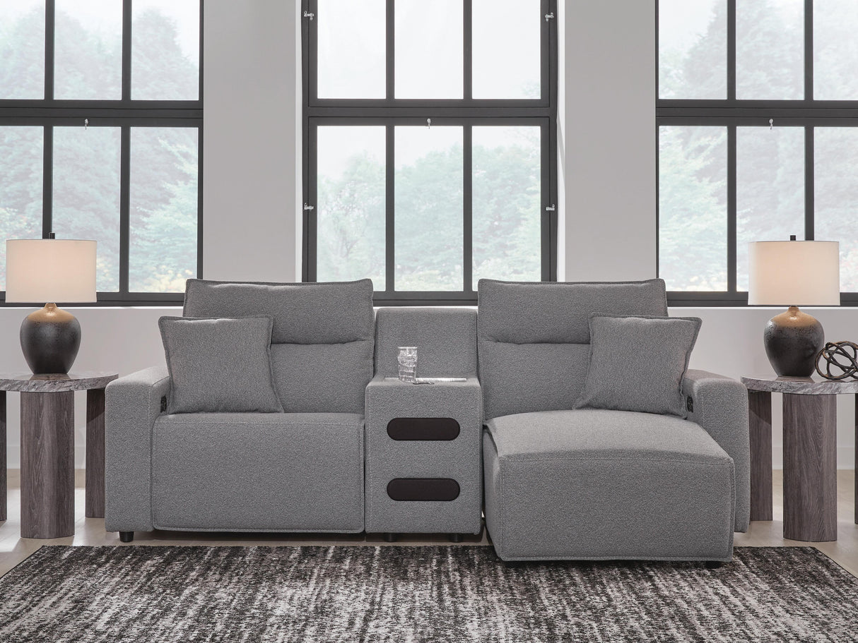 Modmax II 3-Piece Power Reclining Sectional with Chaise and Audio Console - 65906S5