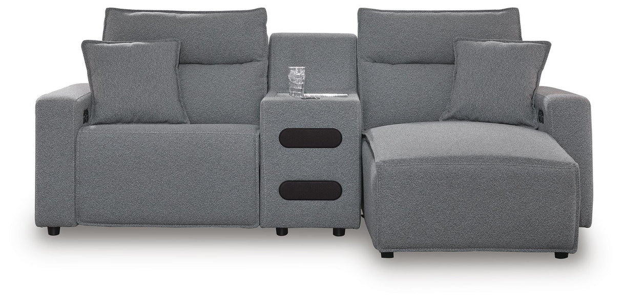 Modmax II 3-Piece Power Reclining Sectional with Chaise and Audio Console - 65906S5