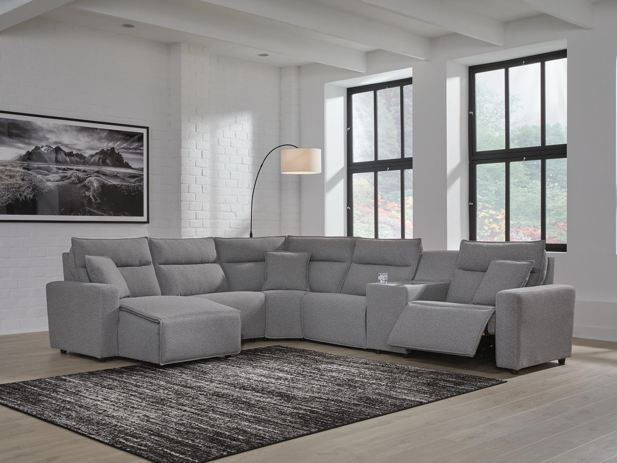 Modmax II 6-Piece Power Reclining Sectional with Chaise and Console - 65906S19